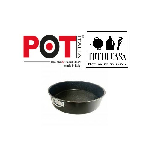 TEGLIA ROTONDA RUOTO DA FORNO ANTIADERENTE PIETRA PASSION CM 24 28 32...