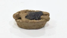 African Painted Clay Baby Jesus Manger Nativity Samburu Kenya