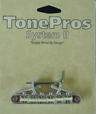 AVR2GP-N TonePros ABR1 Tune-O-Matic Bridge w/Notched G-Force Saddles, Nickel