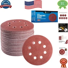 5-Inch Adhesive Sanding Discs - 72 PCS for Ultimate Wood and Metal Polishing