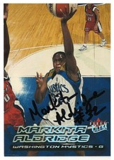 MARKITA ALDRIDGE WASHINGTON MYSTICS RARE SIGNED BASKETBALL CARD