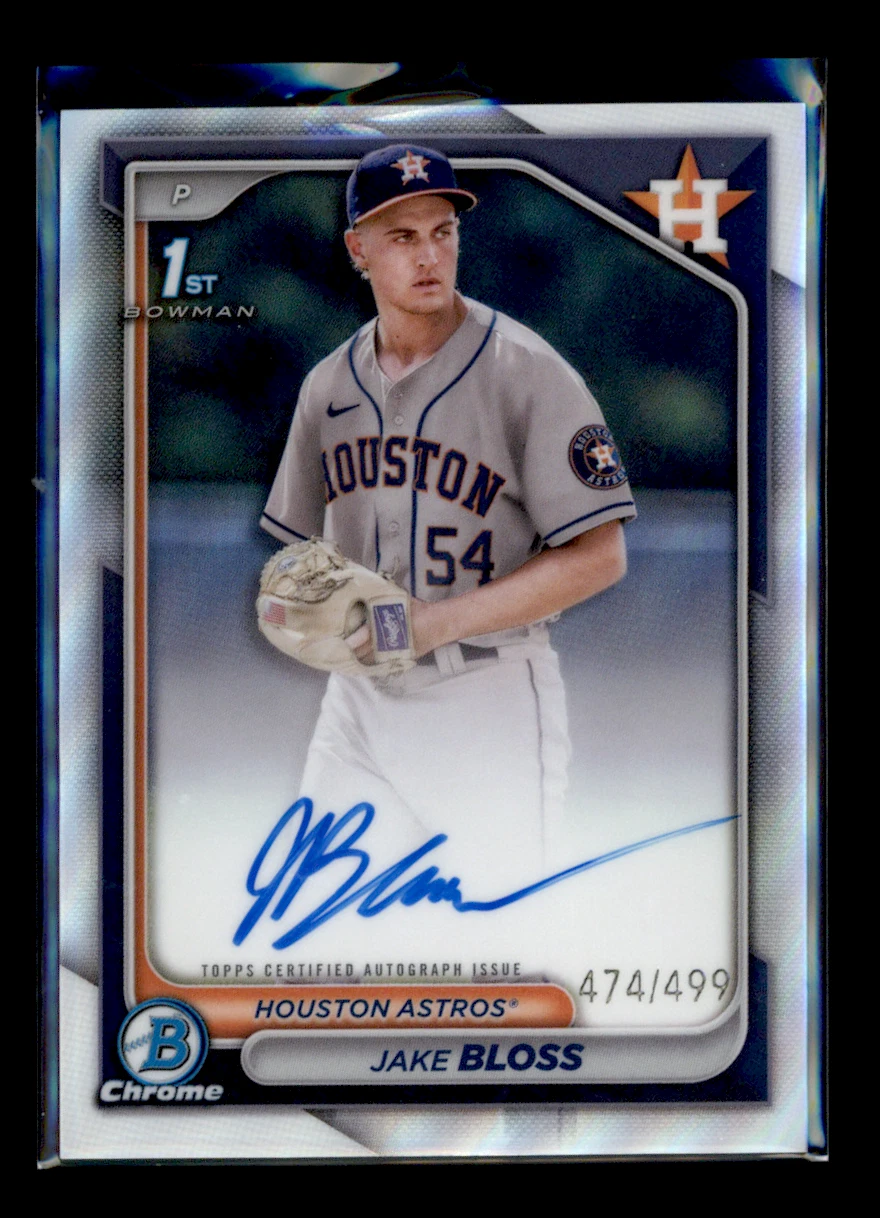 2024 Bowman Chrome CPA-JB Jake Bloss Refractor Auto 474/499 Houston Astros