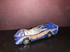 Vintage 1970 Mattel Hot Wheels Jet Threat Blue Diecast Metal 1:64 Scale