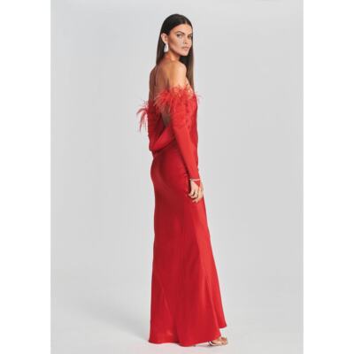 strapless open back dress Orange Sunshine Overalls  Twisted Horn