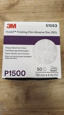 3M  152mm 6in  HOOKIT FINISHING FILM ABRASIVE DISCS 260L  x50 P1500