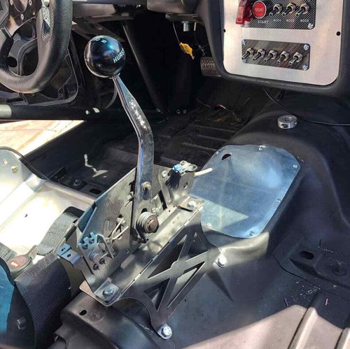 SHELDON MACHINE Tunnel Mount Shifter Stand for Auto Trans Racing 3.5" Short NEW - Picture 5 of 12