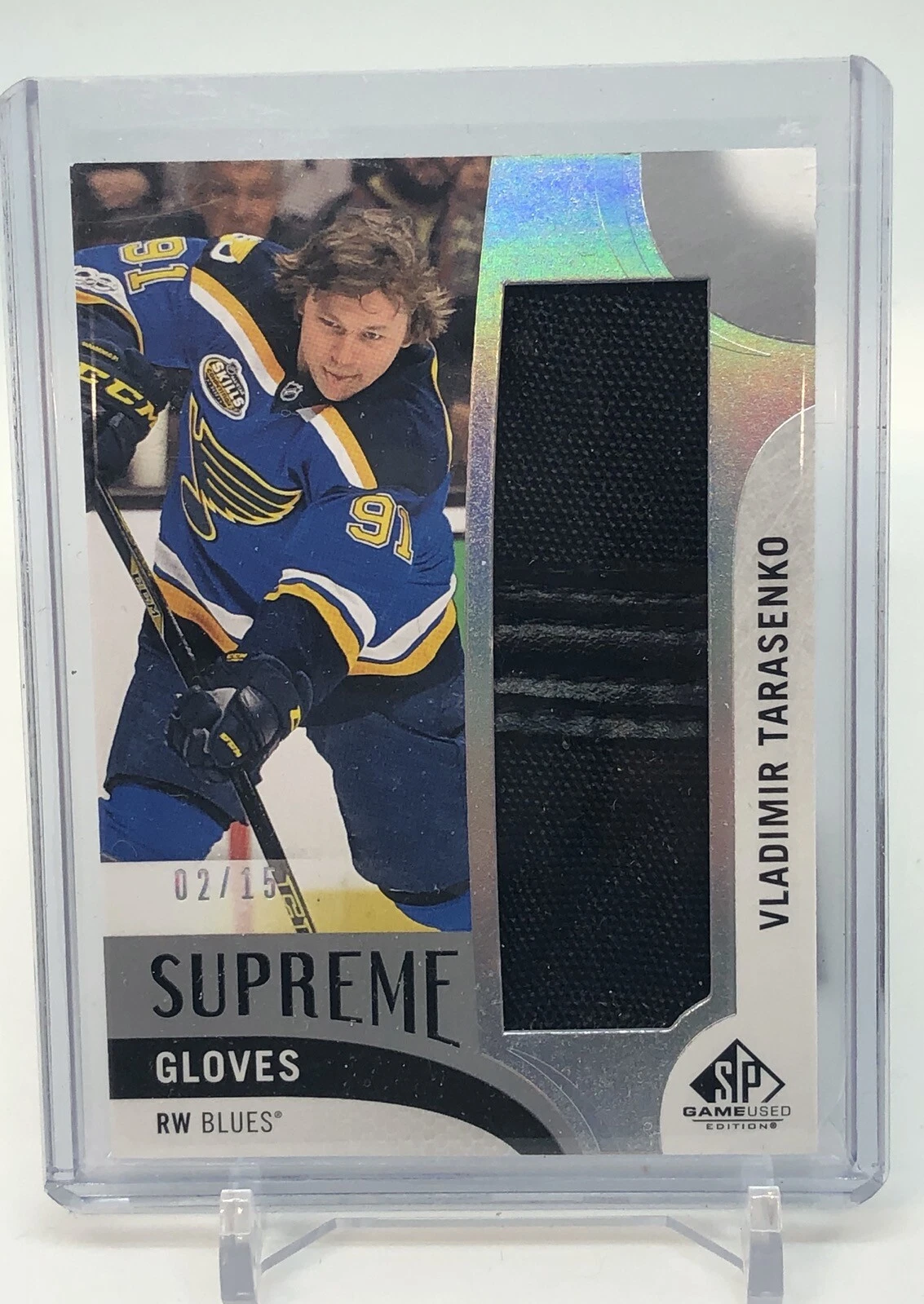 2017 18 SP jeu d'occasion gants suprêmes Vladimir Tarasenko 2/15 !