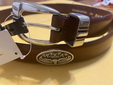 Brown Leather Belt with University Of Texas Longhorns Conchos 28, 30, 32, 46
