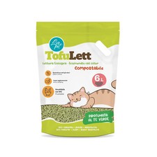 LeoPet Lettiera Ecologica Compostabile Gatti Soia Profumata tè verde 6 litri
