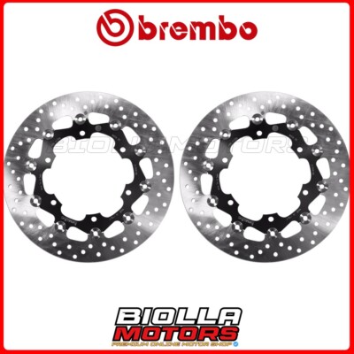 FRONT BRAKE DISC KIT BREMBO YAMAHA XJR C RACER 1300 2017 [floating] 2x78B