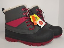 Kids' Ryan Lace-Up Winter Boots Black/Purple - All in Motion - SIZE 3