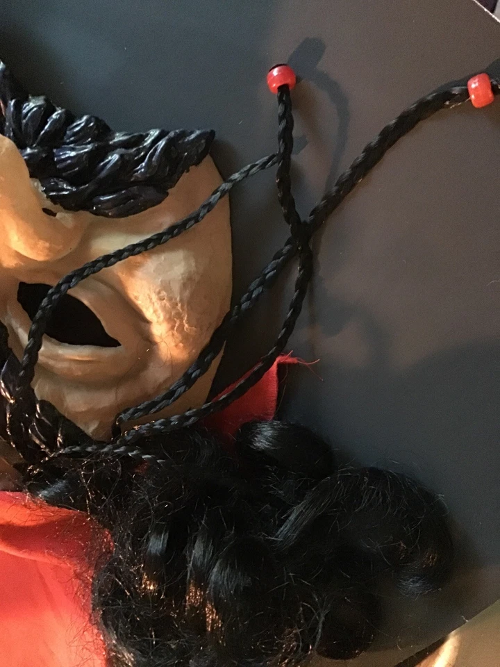 CVS SPOOKY VILLAGE ADULT PLASTIC CREEPY PIRATE HALLOWEEN MASK - - Image 4 of 4