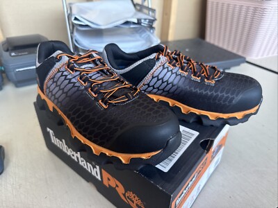 Scarpe Infrangibili Uomo Powertrain Sport Alloy Toe SD – Grigio/Arancione Taglia 9.5 M US - 2