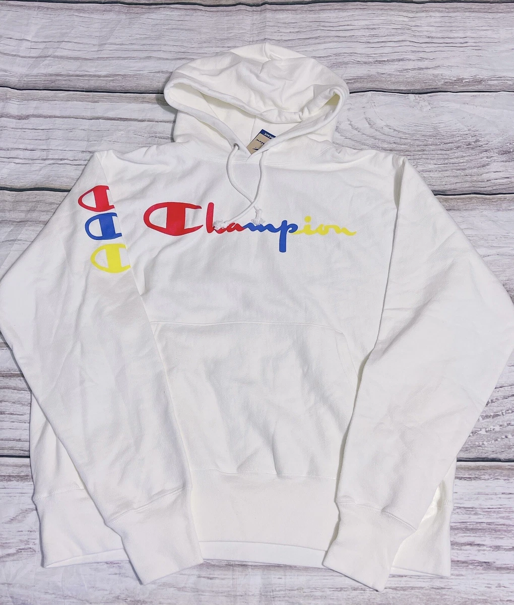 Champion white hotsell hoodie men