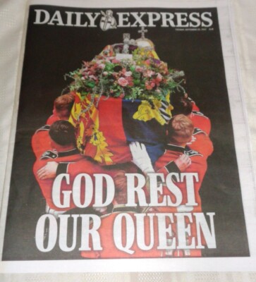 DAILY EXPRESS UK ZEITUNG QUEEN ELIZABETH II BEERDIGUNG - 20. SEPTEMBER 2022 5,89 £