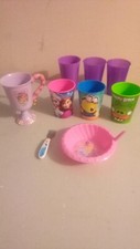 Plastic dishes kids mixed Lot Of 9