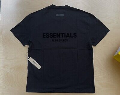 Essentials Fear of God Stretch Limo Black Short Sleeve T-Shirt Sz Large (L)  NWT | eBay