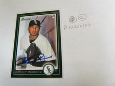2010 Bowman Chrome Jeffrey Marquez Signed Baseball Card 2