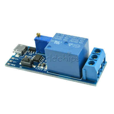 5-30V Micro USB Power Delay Relay Board Timer Control Module Trigger Switch