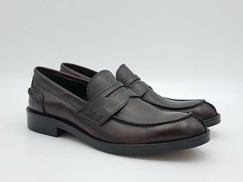 Scarpe eleganti uomo +2 PIÙ DUE 1055 pelle bordeaux mocassini | eBay