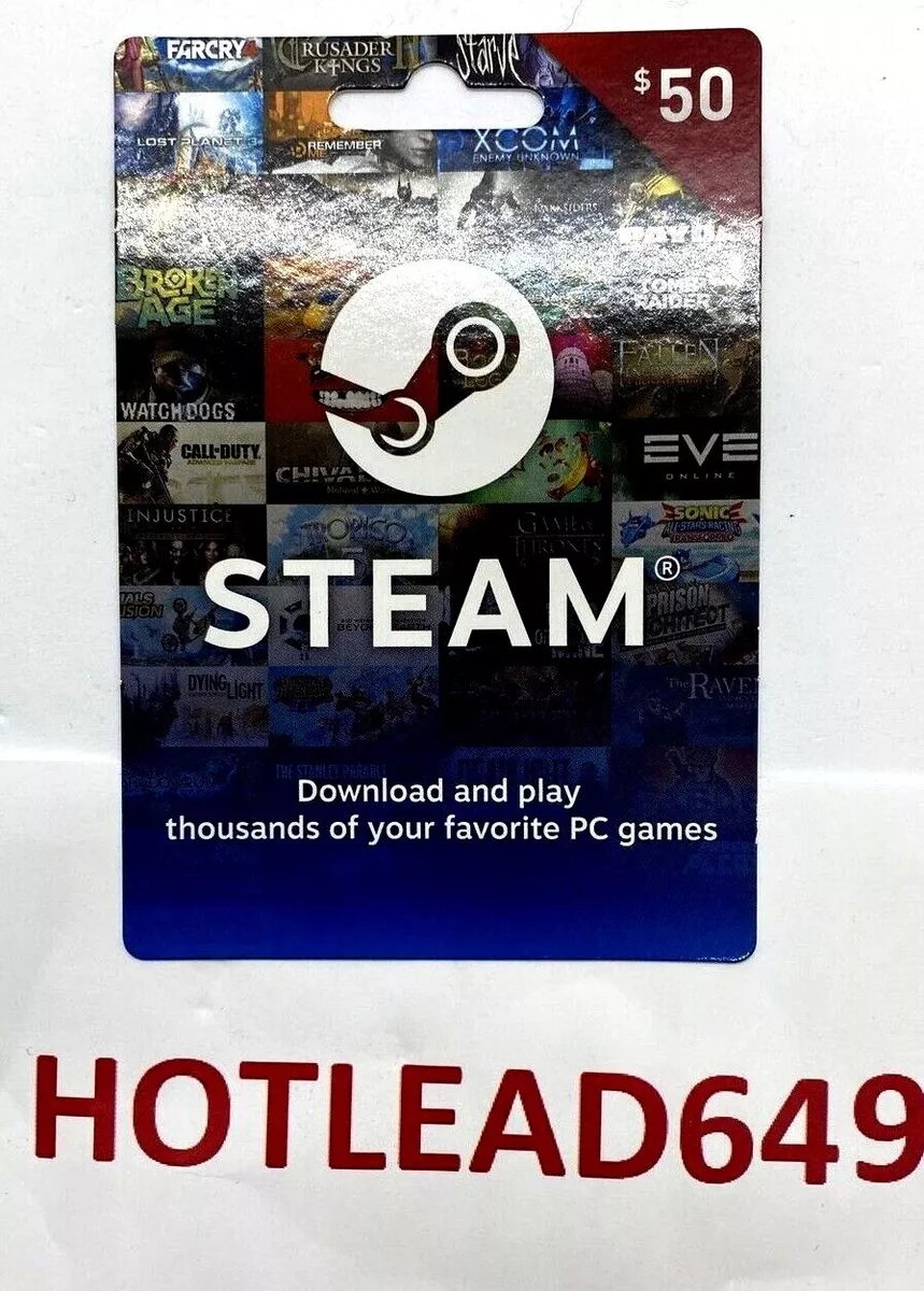 Valve Steam Wallet Card