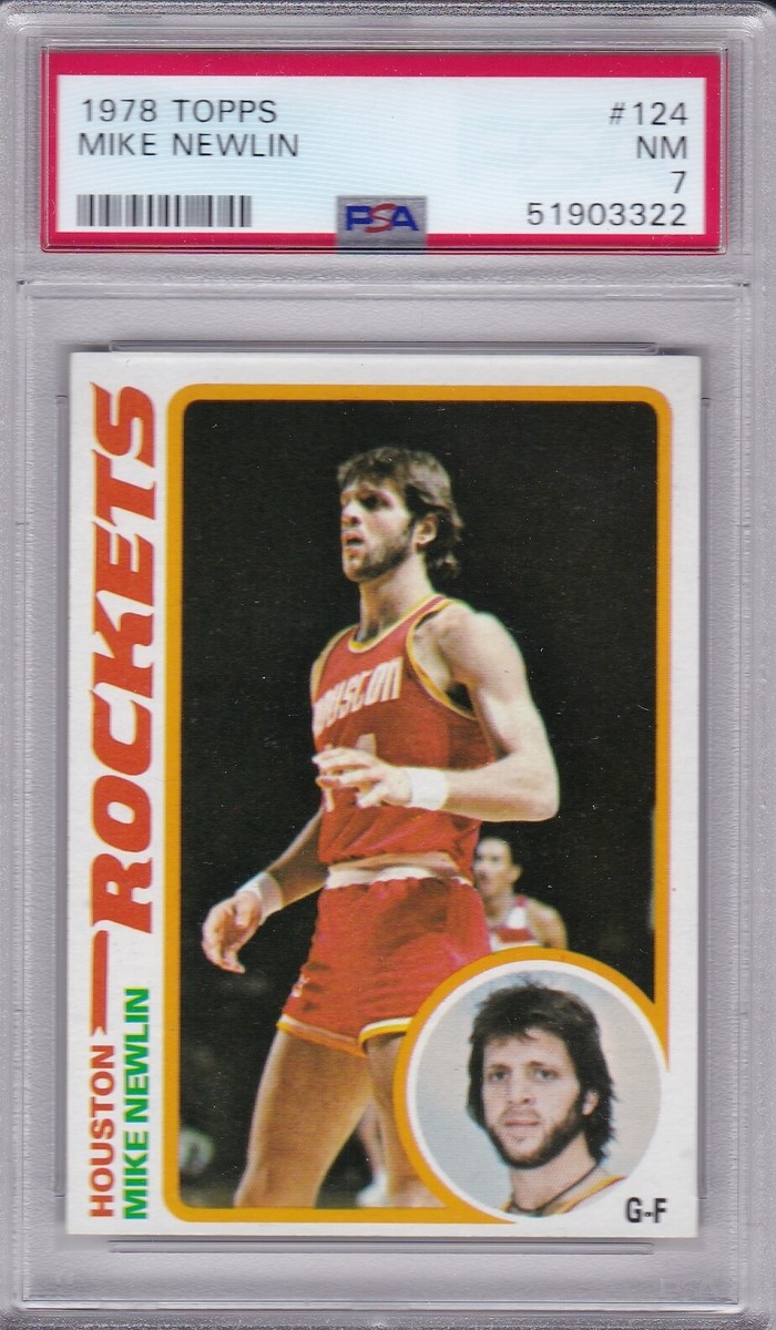 1978 Topps #124 MIKE NEWLIN PSA 7 NM Houston ROCKETS / UTAH | eBay