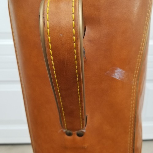 Wilson Brown Faux Leather 15 Divider Cart Golf Bag VTG - Picture 2 of 15