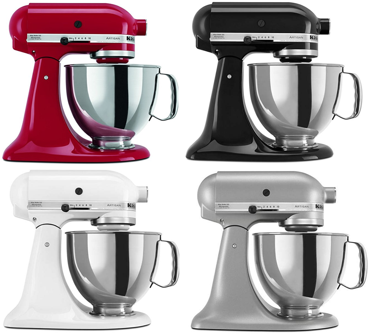 KitchenAid Stand Mixer tilt 5-QT RRK150 All Metal Artisan Tilt