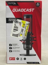 New Hyperx Quadcast Usb Microphone 4p5p6a6 - Black/red (ud2088639)