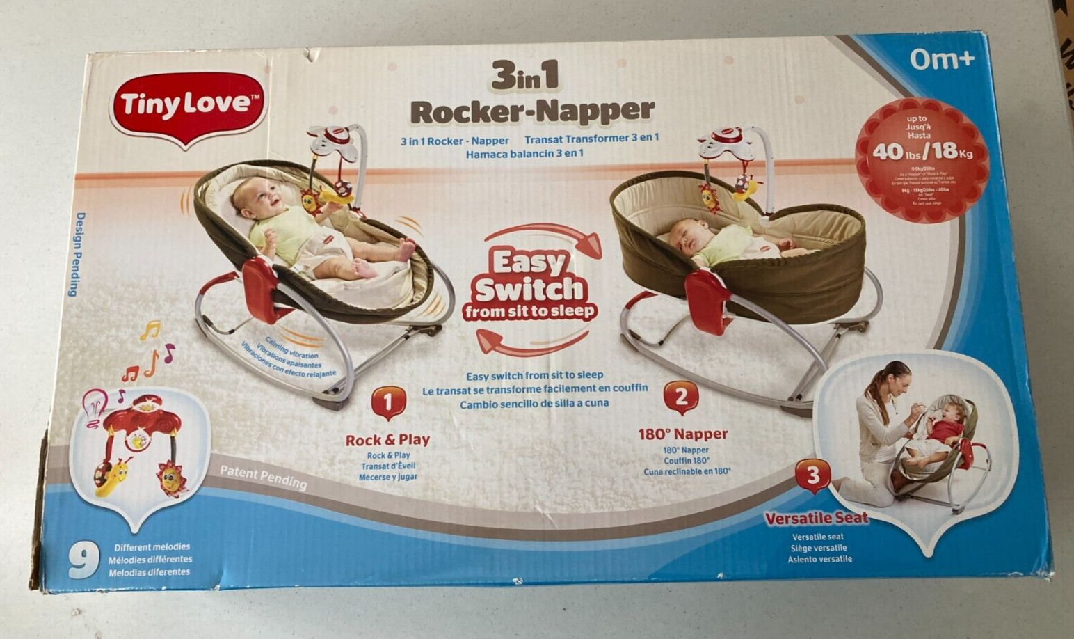 East Coast Nursery Tiny Love 3-in-1 Rocker Napper - Bouncer