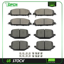 Front And Rear Ceramic Brake Pads Kit For 2020 2021 2022 2023 Lincoln Aviator