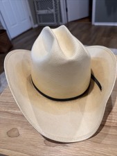 Resistol Self-Conforming Straw Cowboy Size 7 1/8 Long Oval