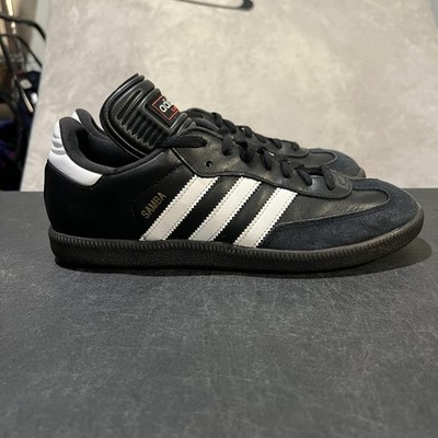 Adidas Samba Classic Shoes Mens 8.5 Black Suede Indoor Soccer Sneakers Gum Sole