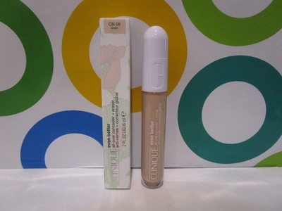 CLINIQUE ~ EVEN BETTER ALL OVER CONCEALER + ERASER ~ CN 08 LINEN ~ .2 OZ