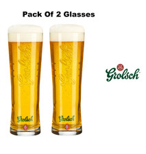 2x Grolsch Pint Glass 20oz Grolsch Larger Glass Grolsch Larger Glasses Grolsch A