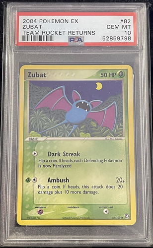 Zubat graded PSA 10 for sale on eBay