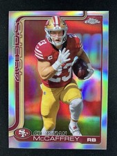 2025 Topps Chrome Football Christian McCaffrey #263 Refractor