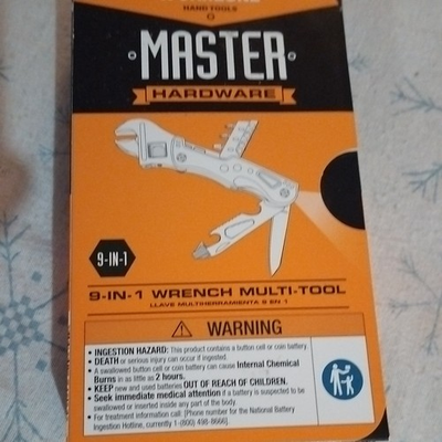 #ad Workzone Hand Tools MASTER Hardware 9 in 1 Wrench Multi Tool NEW IN SEALED BOX $8.50