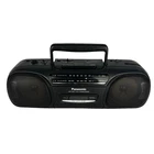Panasonic RX-FS430 Radio/Cassette Boombox Black Graphic Equalizer Extra Bass