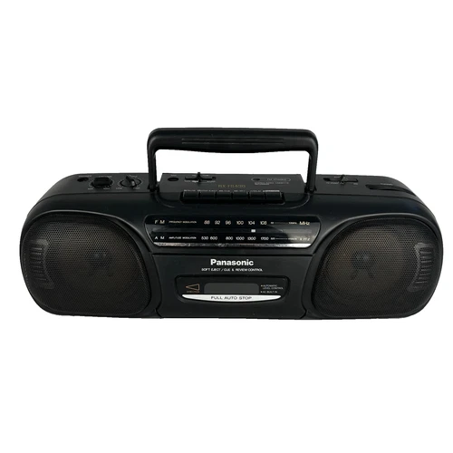 Panasonic RX-FS430 Radio/Cassette Boombox Black Graphic Equalizer Extra Bass