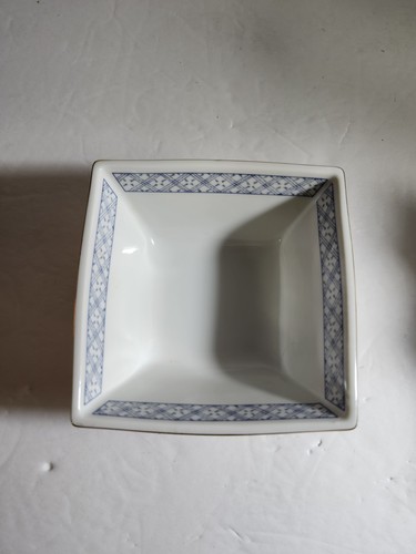 Cuenco cuadrado de porcelana japonés años 40 - Imagen 2 de 4