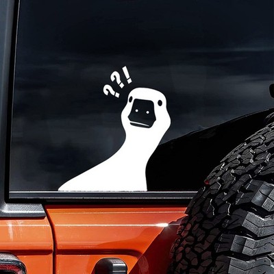 Creative Waterproof Durable PVC Personalized Animal Goose Reflective Car Sticker