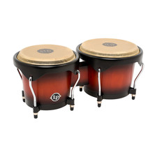 Latin Percussion 6"/7" City II Bongos - Mango Vintage Sunburst Black