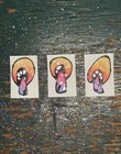 ACEO Original, Game of Shrooms Mini Faerie Trio, 1.5” X 2.5” Mini Painting Set — photo 1