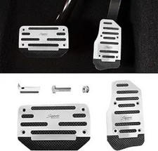2PCS Non-Slip Car Pedal Pads, Automatic Gearbox Gas Pe Color: Silver Automatic