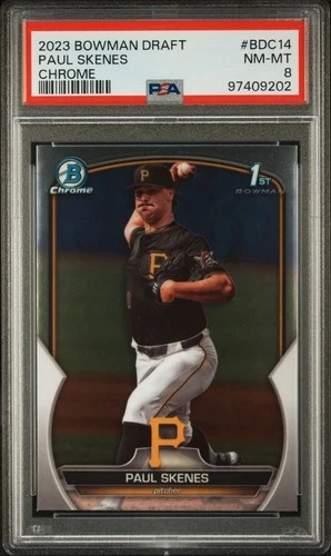 2023 Bowman Draft Paul Skenes #BDC14 PSA 8 NM-Mint Chrome Rookie Pirates RC