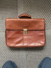 Cartella Porta Documenti Uomo Vera Pelle Marrone