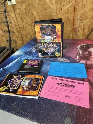 Power Monger Powermonger (Sega Genesis, 1992) CIB COMPLETE IN BOX