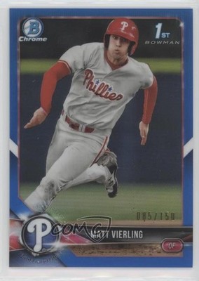 2018 Bowman Draft Chrome Blue Refractor 85/150 Matt Vierling #BDC-2 n1u