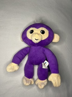 Fingerlings lila Affe 11 Zoll weiches Plüschtier (mit Sound) biegsame Arme & Beine